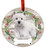 E & S Imports Westie Full Body Ceramic Holiday Ornament 