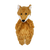 Petlou Fuzzy Friends- Fox Plush Dog Toy 16 in