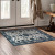 Crystal Art Gallery My Magic Carpet Washable Area Rug- Ramage Blue 3 x 5 ft