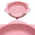 Kole Imports Pink Silicone Floral Shaped Pet Food and Water Bowl