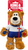 Kong Limited Edition Soccer England Wild Knots Bear Dog Toy 7 in