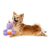 Fuzzyard Halloween Candy Corn Electra Plush Dog Toy 