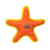 Vip DuraForce Orange & Yellow Star Durable Double Layered Dog Toy Medium/Large Dog