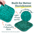 Woof Green Double Sided Slow Feeder Lick FlipMat Large