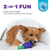 Outward Hound Dental Grapes Dental Chew Toy and Interactive Treat Stuffer Medium