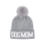 Hatphile Dog Mom Gray PomPom Knit Beanie 