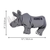 Kong Maxx Rhino Tough Squeaky Dog Plush Toy Large