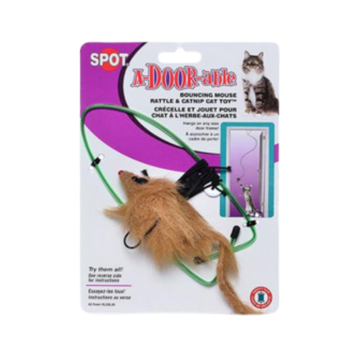 Spot Ethical Cat A-Door-Able Bouncing Mouse Cat Toy - Feeders Pet