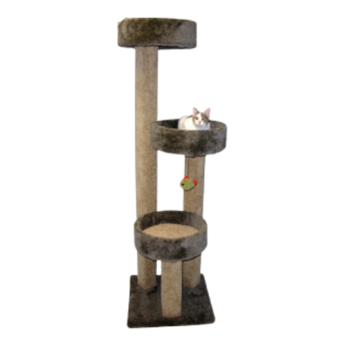 Beatrise Deluxe Kitty Suite Cat Furniture 4 ft - Feeders Pet Supply
