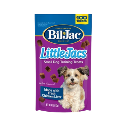 Bil Jac Little-Jacs Small Dog Chicken Liver Training Treats 4 oz