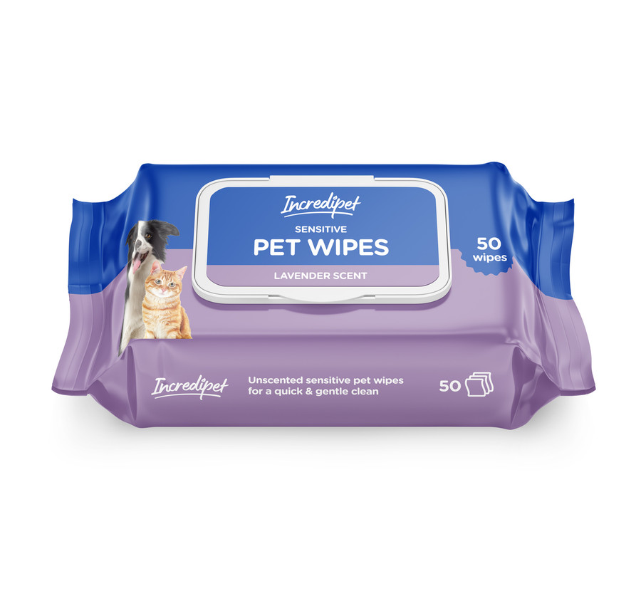 Incredipet Lavender Scented Pet Wipes Feeders Pet Supply