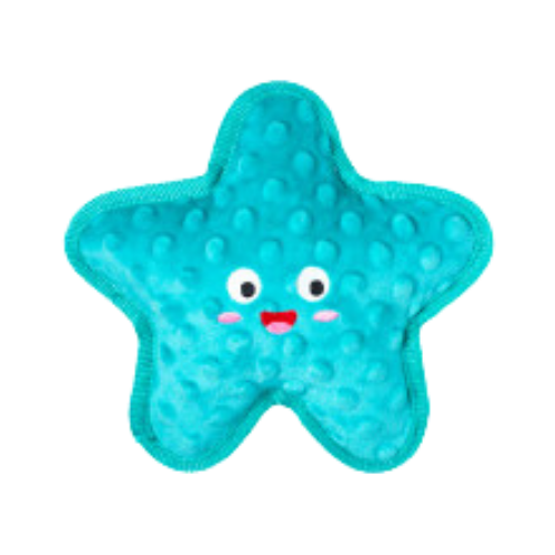 Pet Fringe Studio Summer I'm a Star Durable Plush Starfish Dog Toy