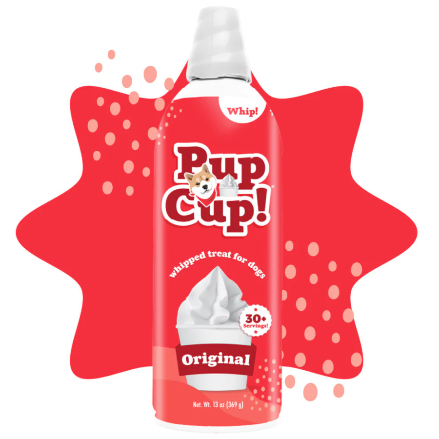 ドッグフード ROPPU Pupcup Orginal Frozen Whipped Cream Treat for Dogs 13 oz - Feeders