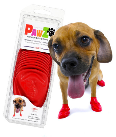 Pawz Waterproof Rubber Dog Boots 12 pack - Feeders Pet Supply