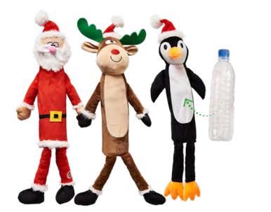 Outward Hound Holiday Plush Christmas Tree Dog Toy –