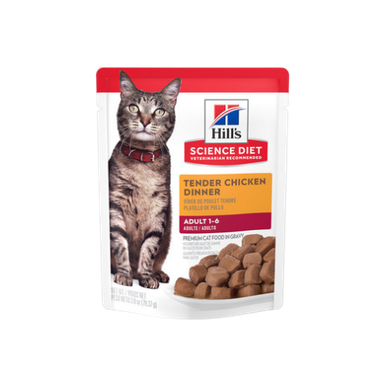 Hill's Science Diet Adult Tender Chicken Wet Cat Food Pouch
