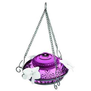 Nature's Way Plum Antique Top-Fill Hummingbird Feeder 14 oz image