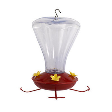 Audubon Trumpet Flower Plastic Hummingbird Feeder 24 oz image