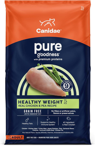 Canidae PURE Grain-Free Healthy Weight Recipe Dry Dog Food 12