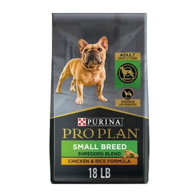Purina Pro Plan Shredded Blend Chicken & Rice Formula Small Breed