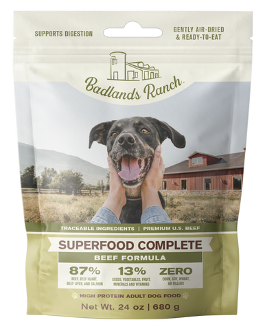 Badlands Ranch Superfood Complete Beef Formula Adult Air-Dried Dog
