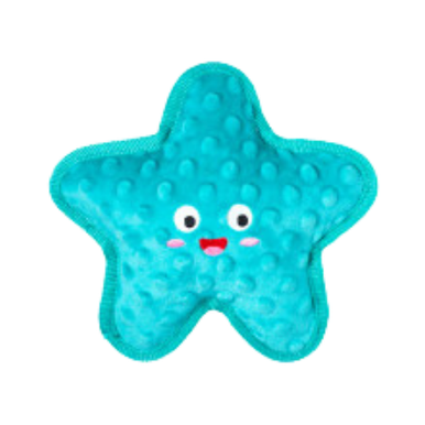 Pet Fringe Studio Summer I'm a Star Durable Plush Starfish Dog Toy