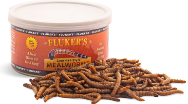 Fluker's Gourmet-Style Mealworms Canned Reptile Food 1.2 oz - Feeders ...