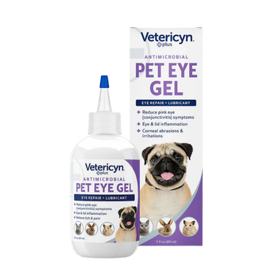 Vetericyn Plus Antimicrobial All Animal Eye Gel 3 oz - Feeders Pet