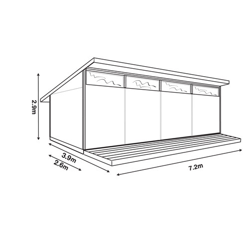 Customise by adding doors & windows to any side.