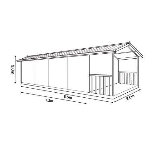 Customise by adding doors & windows to any side