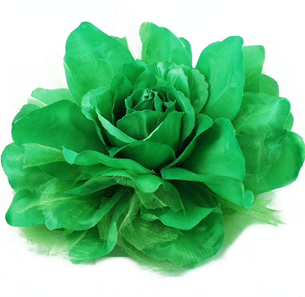 Green Flower Pin