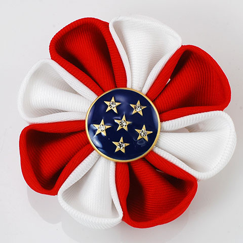 FR990101Patriotic Flower Pin