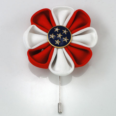 FR990103 Patriotic Flower Pin