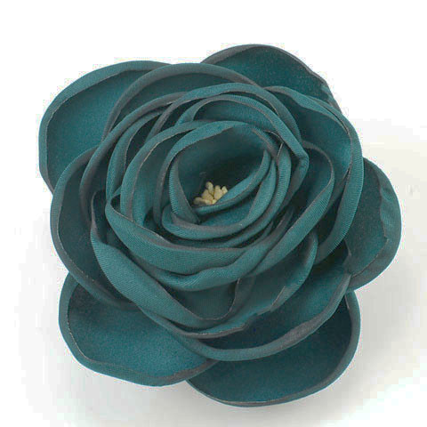 FR990125-Teal-silk-fabric-flower-pin