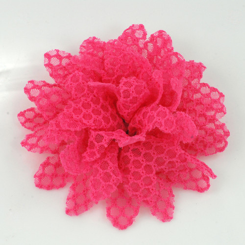 FR192040-Fuchsia Lace Flower Pin