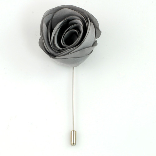 MP2131- Grey fabric Lapel Pin
