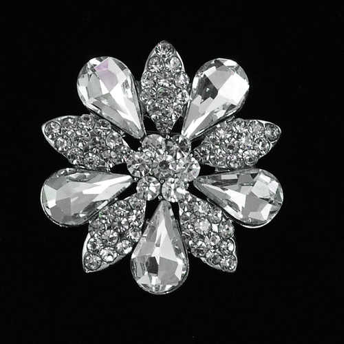 Tear Drop Petal Wedding brooch-BH9296