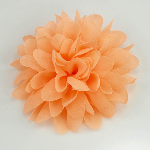 FR192058-Light Orange Chiffon Flower