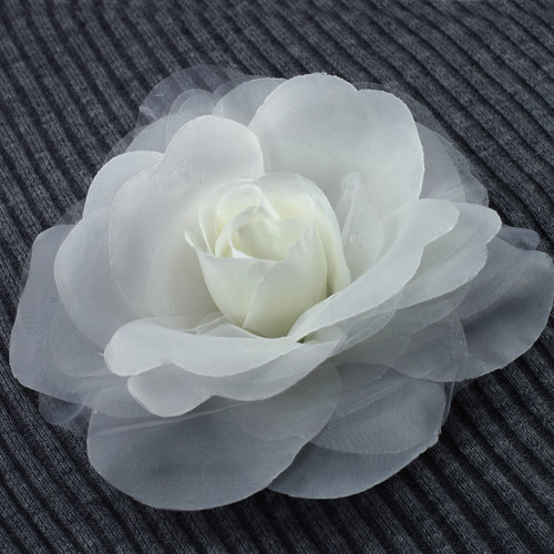 Rose Organza Flower Brooch - 162025