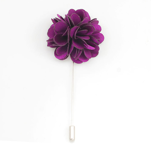 MP3044- Lapel Pin Flower in Purple