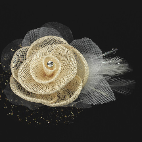 FR138685-Fabric Flower Pin