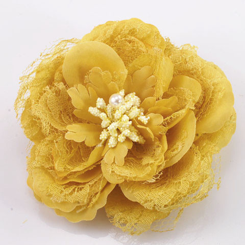 FR162029-Fabric Flower Pin