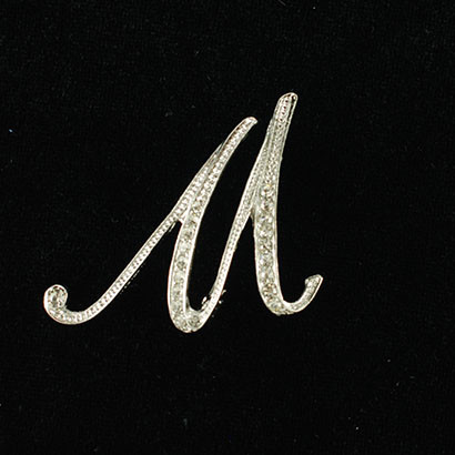 Initial Brooch-M