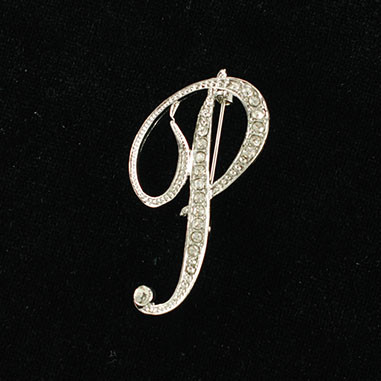 Initial Brooch-P