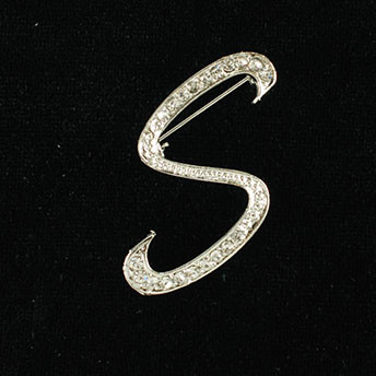 Initial Brooch-S