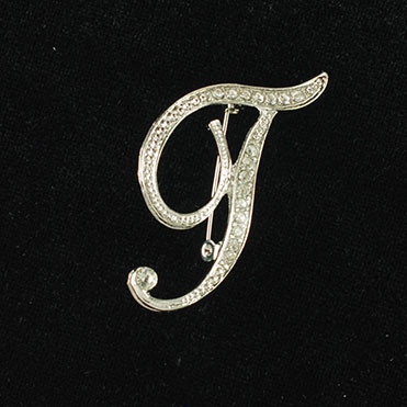 Initial Brooch-T