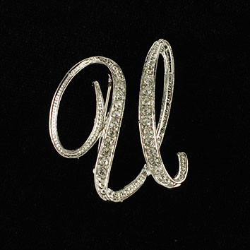 Initial Brooch-U