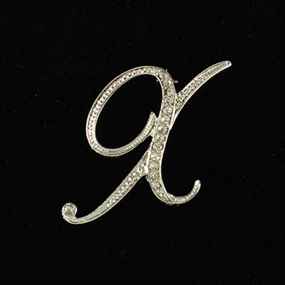 Initial Brooch-X