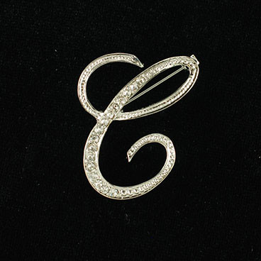 Initial Brooch-C