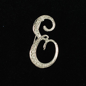 Initial Brooch-E